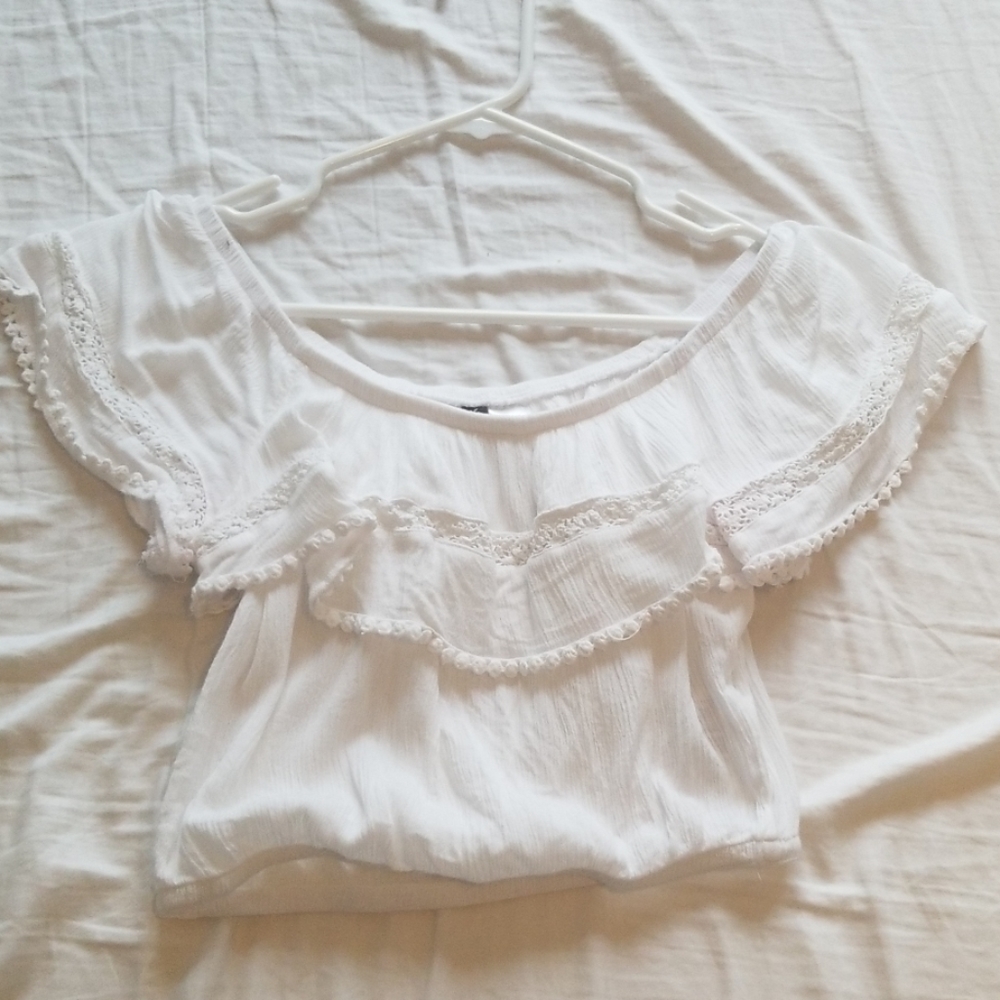 White crop top
